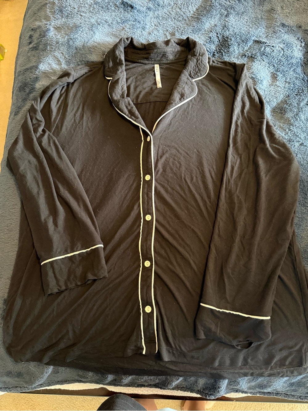 Soma Black Nightshirt Top with White Label